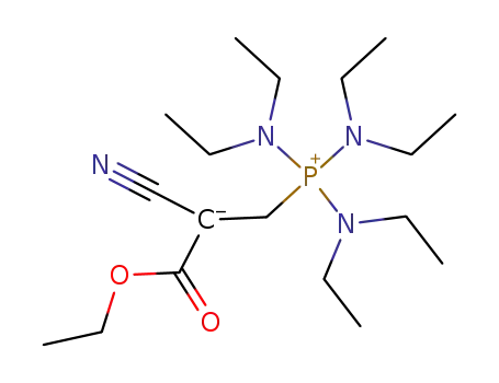 2-hexaethyltriaminophosphonio-1-cyano-1-ethoxycarbonylethanide