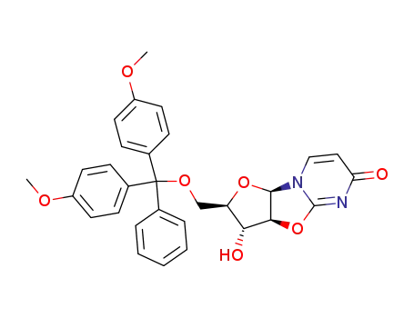 Molecular Structure of 173170-12-2 (5'-O-(4,4'-Dimethoxytrityl)-2,2'-anhydro-D-uridine)