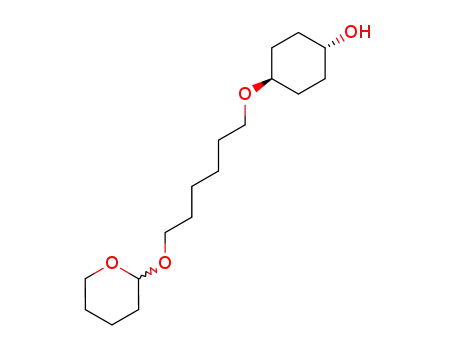 Molecular Structure of 180306-25-6 (Cyclohexanol, 4-[[6-[(tetrahydro-2H-pyran-2-yl)oxy]hexyl]oxy]-, trans-)