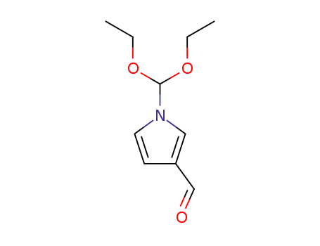 Molecular Structure of 405219-05-8 (1H-Pyrrole-3-carboxaldehyde, 1-(diethoxymethyl)-)