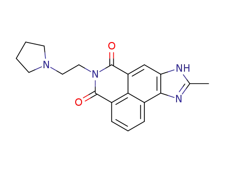 9-methyl-5-(2-pyrrolidin-1-yl-ethyl)-8H-5,8,10-triaza-cyclopenta[a]phenalene-4,6-dione
