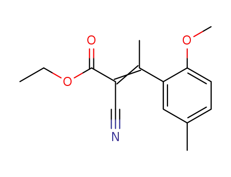 (E)-2-Cyano-3-(2-methoxy-5-methyl-phenyl)-but-2-enoic acid ethyl ester