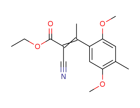(E)-2-Cyano-3-(2,5-dimethoxy-4-methyl-phenyl)-but-2-enoic acid ethyl ester