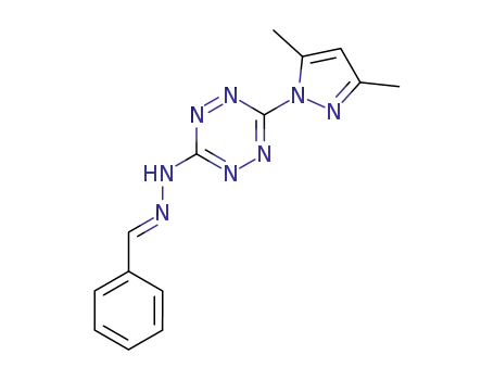 N-benzylideno-N'-{6-(3,5-dimethylpyrazol-1-yl)-1,2,4,5-tetrazin-3-yl}-hydrazine