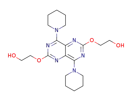 2-[6-(2-hydroxy-ethoxy)-4,8-di-piperidin-1-yl-pyrimido[5,4-d]pyrimidin-2-yloxy]-ethanol