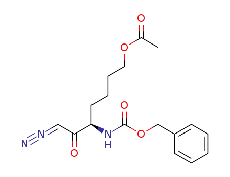 Acetic acid (R)-5-benzyloxycarbonylamino-7-diazo-6-oxo-heptyl ester