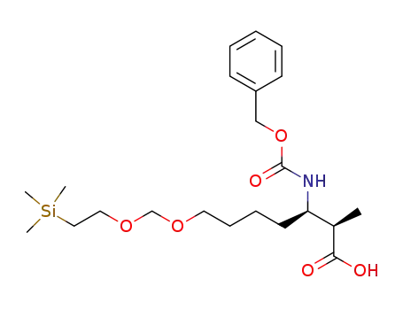(2R,3R)-3-Benzyloxycarbonylamino-2-methyl-7-(2-trimethylsilanyl-ethoxymethoxy)-heptanoic acid
