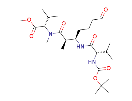 (S)-2-{[(2R,3R)-3-((S)-2-tert-Butoxycarbonylamino-3-methyl-butyrylamino)-2-methyl-7-oxo-heptanoyl]-methyl-amino}-3-methyl-butyric acid methyl ester