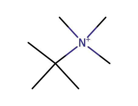 Molecular Structure of 25728-37-4 (2-Propanaminium, N,N,N,2-tetramethyl-)