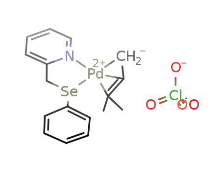 Pd(II)(η3-C3H3(CH3)2)(C5H4NCH2SeC6H5) perchlorate