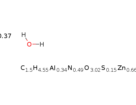 Zn0.66Al0.34(OH)2(N-(n-γ-glutamyl-cysteinyl)-glycine)0.15(NO3)0.04*0.37H2O
