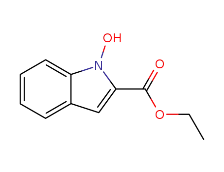 Molecular Structure of 41969-23-7 (1H-Indole-2-carboxylic acid, 1-hydroxy-, ethyl ester)