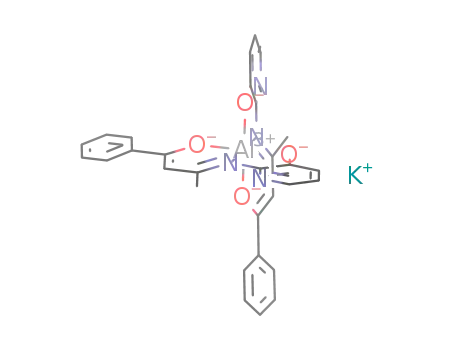 potassium[bis(2-(3-hydroxy-1-phenyl-but-2-enylideneamino)pyridine-3-ol)aluminate(III)]