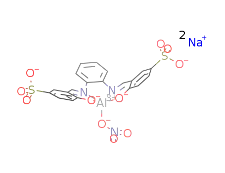 sodium [(N,N′-bis(5-sulfosalicyliden)-1,2-phenylendiamino)nitrato]aluminate(III)