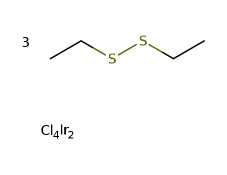 diethyl disulfide; compound with iridium(II)-chloride