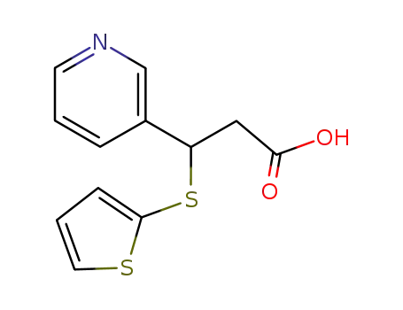 3-Pyridin-3-yl-3-(thiophen-2-ylsulfanyl)-propionic acid