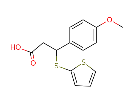 3-(4-Methoxy-phenyl)-3-(thiophen-2-ylsulfanyl)-propionic acid