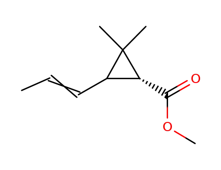 methyl 1R-2,2-dimethyl-3-(1-propenyl)cyclopropane carboxylate