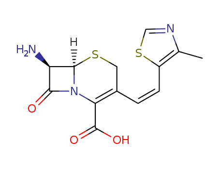 (6R,7R)-7-Amino-3-[(1Z)-2-(4-methyl-5-thiazolyl)ethenyl]-8-oxo-5-thia-1-azabicyclo[4.2.0]oct-2-ene-2-carboxylic acid