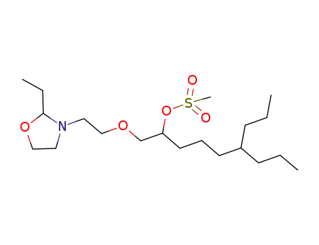 methanesulfonic acid 1-[2-(2-ethyl-oxazolidin-3-yl)-ethoxymethyl]-5-propyl-octyl ester
