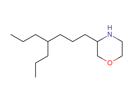 Molecular Structure of 79874-63-8 (Morpholine, 3-(4-propylheptyl)-)