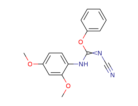 Carbamimidic acid, N-cyano-N'-(2,4-dimethoxyphenyl)-, phenyl ester