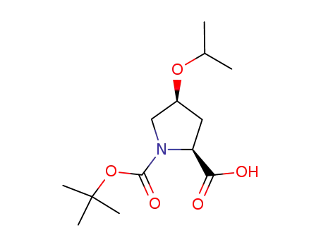 (1-tert-butoxycarbonyl-(4S)-isopropoxy-(2S)-pyrrolidinyl)carboxylic acid
