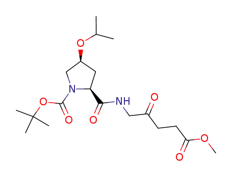 5-[(1-tert-butoxycarbonyl-(4S)-isopropoxy-(2S)-pyrrolidinyl)carbonylamino]levulinic acid methyl ester