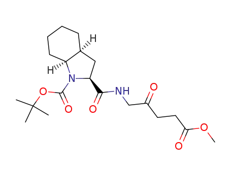 5-[(1-tert-butoxycarbonyl-(2S)-octahydroindolyl)carbonylamino]levulinic acid methyl ester