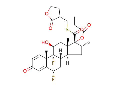 6α,9α-Difluoro-11β-hydroxy-16α-methyl-3-oxo-17α-propionyloxy-androsta-1,4-diene-17β-carbothioic acid S-(2-oxo-tetrahydro-furan-3-ylmethyl) ester