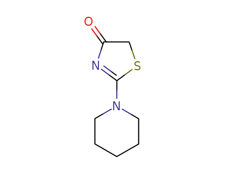 Molecular Structure of 31101-37-8 (2-PIPERIDIN-1-YL-1,3-THIAZOL-4(5H)-ONE)