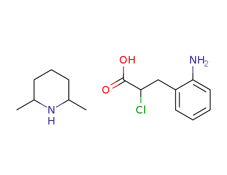 (+)-α-Chloro-2-aminobenzenepropanoic acid, 2,6-dimethylpiperidine salt