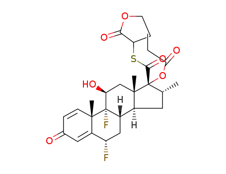 6α,9α-Difluoro-11β-hydroxy-16α-methyl-3-oxo-17α-propionyloxy-androsta-1,4-diene-17β-carbothioic acid S-(2-oxo-tetrahydro-furan-3-yl) ester