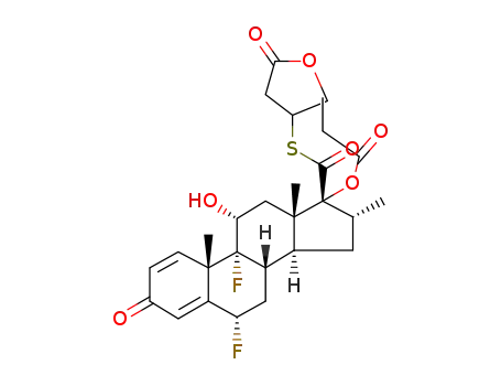 6α,9α-Difluoro-11α-hydroxy-16α-methyl-3-oxo-17α-propionyloxy-androsta-1,4-diene-17β-carbothioic acid S-(2-oxo-tetrahydro-furan-4-yl) ester
