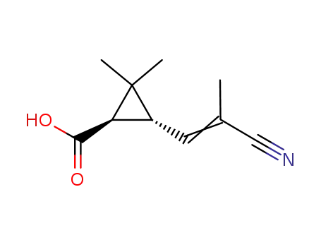 (1R)-trans-3-(2-cyano-1-propenyl)-2,2-dimethylcyclopropanecarboxylic acid