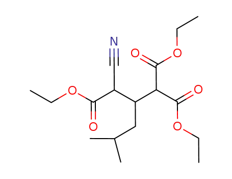 1,1,3-triethyl 3-cyano-2-(2-methylpropyl)propane-1,1,3-tricarboxylate