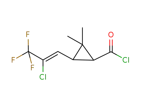 cis-Z-(+) 3-(2-chloro-3,3,3-trifluoro-1-propenyl)-2,2-dimethyl-cyclopropane carboxylic acid chloride