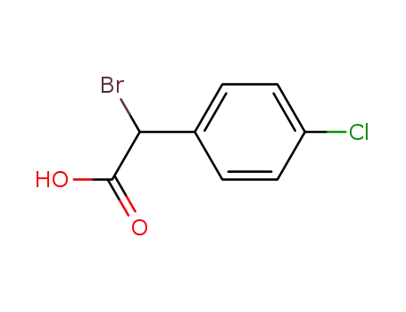 Molecular Structure of 3381-73-5 (Alpha-Bromo-4-Chlorophenylacetic Acid)