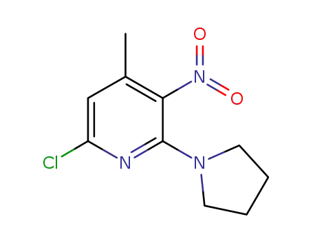 6-chloro-4-methyl-3-nitro-2-pyrrolidin-1-yl-pyridine