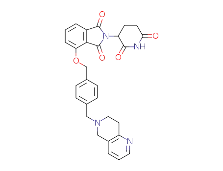 4-((4-((7,8-DIHYDRO-1,6-NAPHTHYRIDIN-6(5H)-YL)METHYL) BENZYL)OXY)-2-(2,6-DIOXOPIPERIDIN-3-YL)ISOINDOLINE-1,3-DIONE