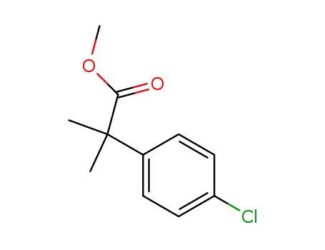 Molecular Structure of 57225-86-2 (Methyl 2-(4-chlorophenyl)-2-methylpropanoate)
