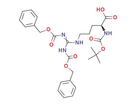 11-Oxa-2,4,9-triazatridec-2-enoic acid,
8-carboxy-12,12-dimethyl-10-oxo-3-[[(phenylmethoxy)carbonyl]amino]-,
1-(phenylmethyl) ester, (8S)-