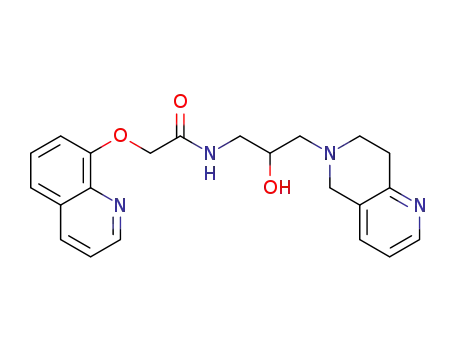 N-[2-hydroxy-3-(5,6,7,8-tetrahydro-1,6-naphthyridin-6-yl)propyl]-2-(quinolin-8-yloxy)acetamide