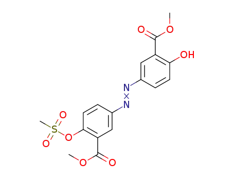 methyl 2-hydroxy-5-[(4-methanesulfonyloxy-3-methoxycarbonylphenyl)azo]benzoate