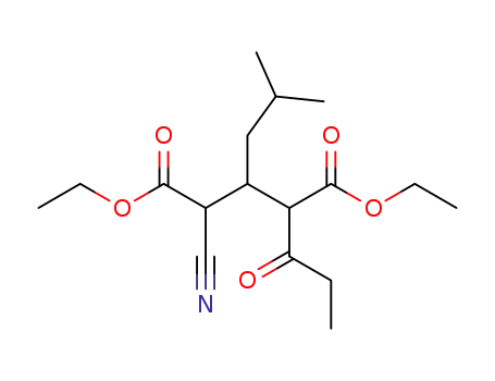 2-cyano-3-isobutyl-4-ethylformylglutaric acid diethyl ester