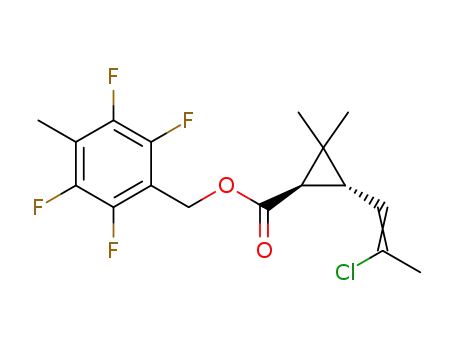 (1R-)trans-4-methyl-2,3,5,6-tetrafluorobenzyl 2,2-dimethyl-3-(2-chloropropenyl)cyclopropanecarboxylate