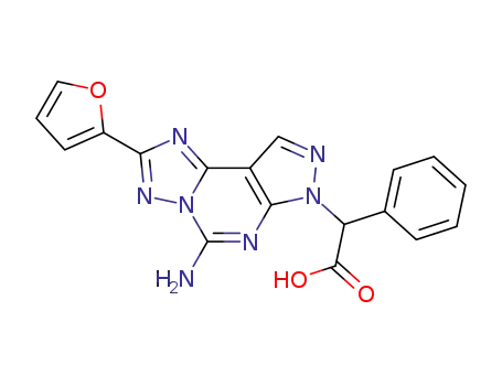 2-(5-amino-2-(furan-2-yl)-7H-pyrazolo[4,3-e][1,2,4]triazolo[1,5-c]pyrimidin-7-yl)-2-phenylacetic acid
