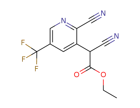 ethyl 2-cyano-2-[2-cyano-5-(trifluoromethyl)-3-pyridyl]acetate