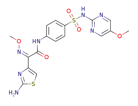 (Z)-2-(2-aminothiazol-4-yl)-2-(methoxyimino)-N-(4-(N-(5-methoxypyrimidin-2-yl)sulfamoyl)phenyl)acetamide
