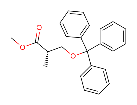 Propanoic acid, 2-methyl-3-(triphenylmethoxy)-, methyl ester, (2S)-